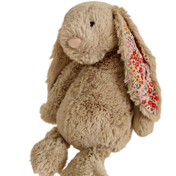 Jellycat Light Brown Bashful Bunny Rabbit Soft Toy Plush Soother 12" Size EASTER - Picture 1 of 7